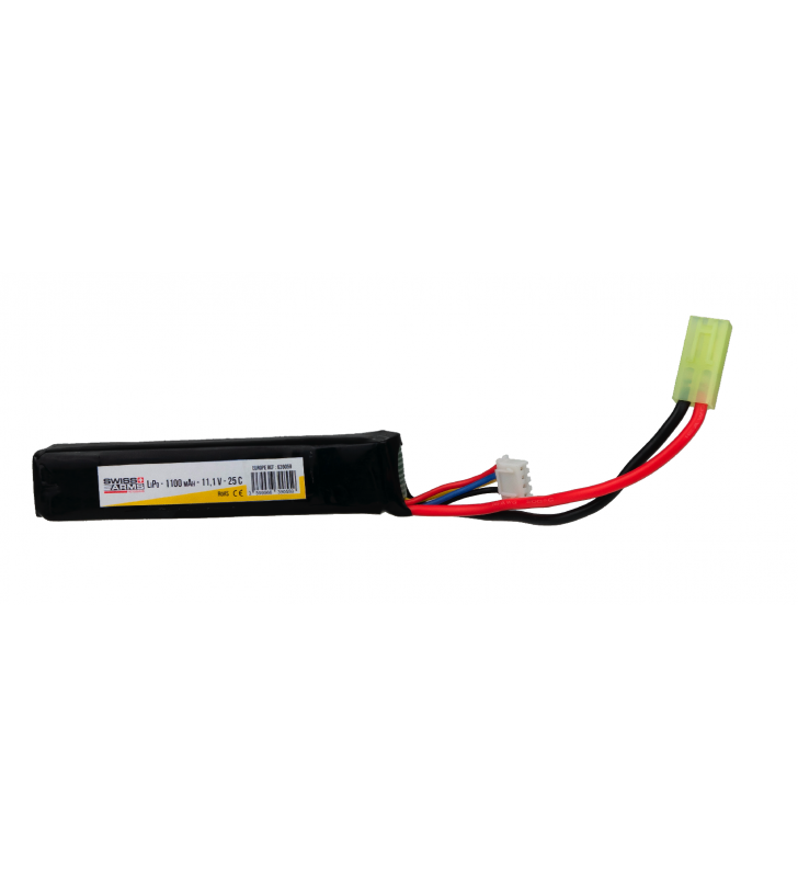 Swiss Arms Lipo 11.1V 1100Mah Mini Tamiya 25C Mono