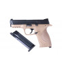 WE M&P40 Noir/Tan Gaz Métal 25BBs 1.1J