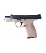 WE M&P40 Noir/Tan Gaz Métal 25BBs 1.1J