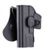 Amomax Holster Rigide G19/23/32 Gaucher Noir Rotatif 360°