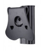 Amomax Holster Rigide G19/23/32 Gaucher Noir Rotatif 360°