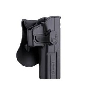 Amomax Holster Rigide Glock 17 G2 VFC Droitier Noir Rotatif 360°