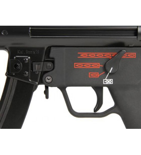 WE MP5K Apache GBBR Blowback Noir Acier 30BBs 0.9J