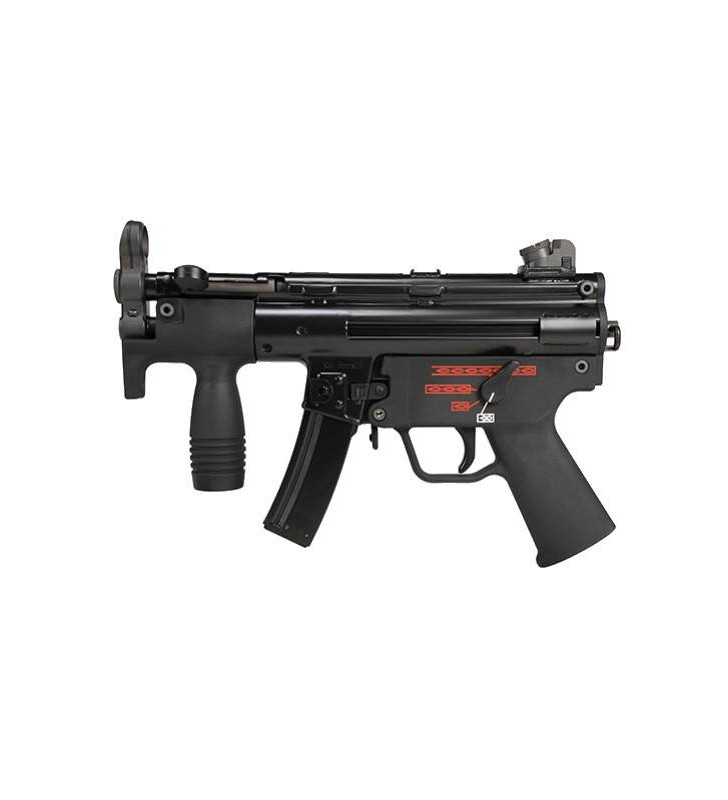 WE MP5K Apache GBBR Blowback Noir Acier 30BBs 0.9J