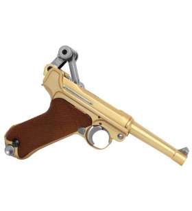 WE P08 Luger Small Gold Gaz Métal 15BBs