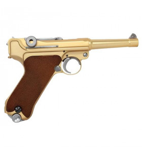 WE P08 Luger Small Gold Gaz Métal 15BBs