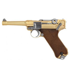 WE P08 Luger Small Gold Gaz Métal 15BBs