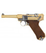 WE P08 Luger Small Gold Gaz Métal 15BBs