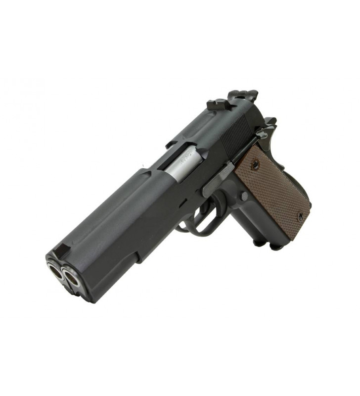 WE 1911 Double Canon Noir Gaz Métal 30BBs