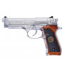 WE M9 Biohazard Silver Semi Full Auto Gaz 25BBs