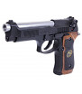 WE M92 Biohazard Noir Semi / Full Auto Gaz 25BBs