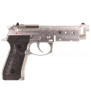 WE M9A1 Hex Cut Silver Gaz Semi et Full Auto 25BBs 1J