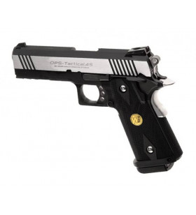 WE Hi-Capa 4.3 OPS Silver Gaz 25Bbs 1J