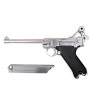 WE P08 Luger Medium Silver Gaz Métal 15BBs