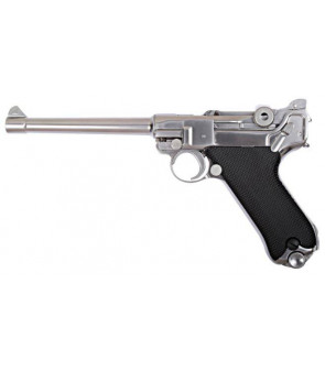 WE P08 Luger Medium Silver Gaz Métal 15BBs