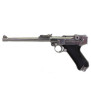 WE P08 Luger Long Silver Gaz Métal 15BBs