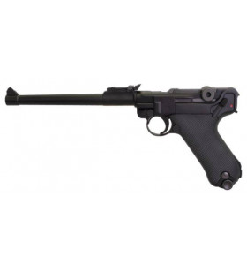 WE P08 Luger Long Black Gaz Métal 15BBs