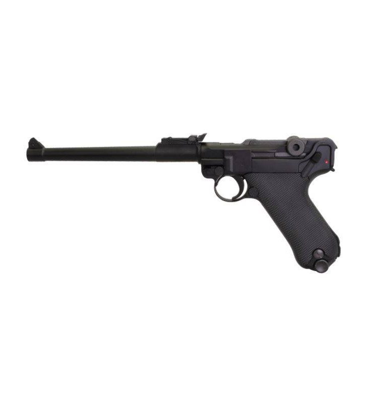 WE P08 Luger Long Black Gaz Métal 15BBs