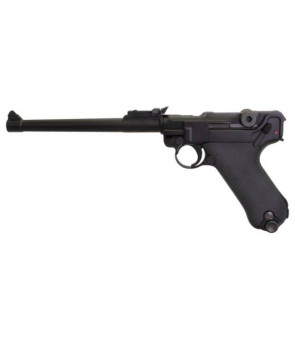 WE P08 Luger Long Black Gaz Métal 15BBs