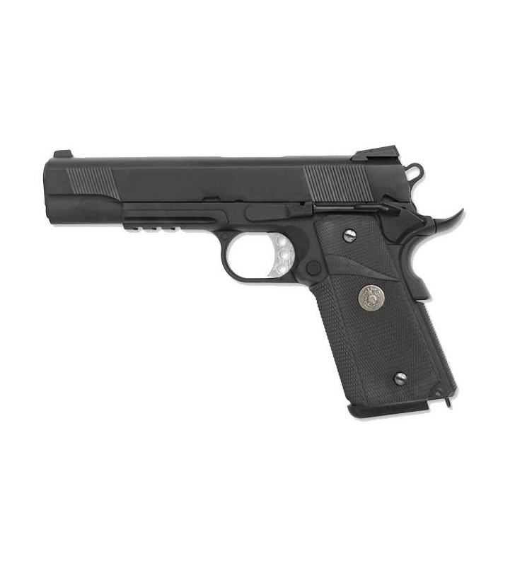 WE 1911 MEU Rail Noir Gaz 15BBs 1J