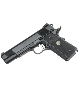 WE 1911 MEU Rail Noir Gaz 15BBs 1J