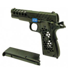 WE 1911 Hex Cut Noir Gen2 Gaz 15BBs 1J