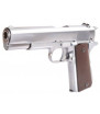 WE 1911 Chromé Grip Brown Gaz 15BBs 1J