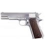 WE 1911 Chromé Grip Brown Gaz 15BBs 1J