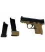 WE M&P Court 3.8" Tan Gaz 2 Chargeurs 1J