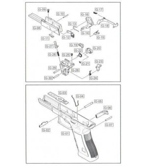 WE Mécanisme Bas Glock 18/35 Part.G-05 / G-18