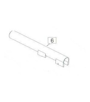 WE Outer Barrel M9/M92 Silver Gaz Métal Part-06