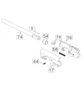 WE Bloc Hop-Up et Canon Int M9/M92 Part-74/17