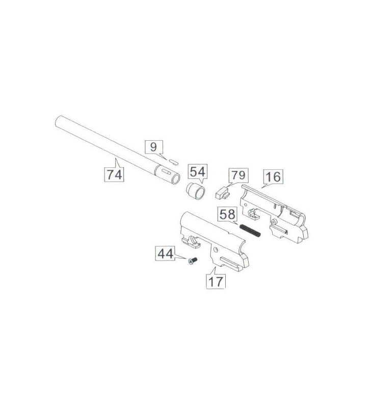 WE Bloc Hop-Up et Canon Int M9/M92 Part-74/17