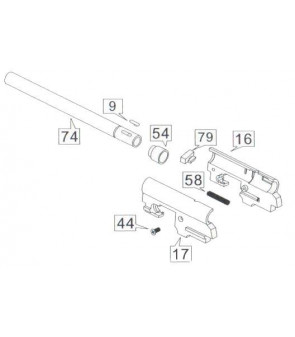 WE Bloc Hop-Up et Canon Int M9/M92 Part-74/17