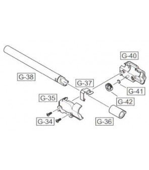 WE Bloc Hop-Up et Canon Int Glock 19 Part:G-34 a G-40