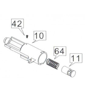 WE Nozzle M9 Complet Part: 10,11,12,42,64