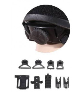 Emerson Casque Fast PJ Noir Ajustable + Accessoires