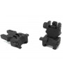 FMA Front & Rear Folding Polymère Battlesight Gen.3 Bk