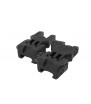 FMA Front & Rear Folding Polymère Battlesight Gen.3 Bk