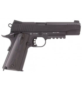 KWC Colt 1911 Co2 Rail Gun Noir 17BBS 0.9J