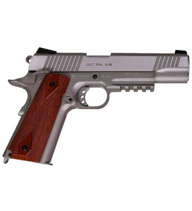 KWC Colt 1911 Co2 Rail Gun Inox 17BBS 0.9J