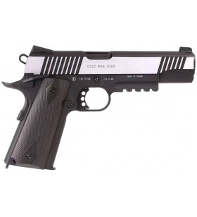 KWC Colt 1911 Co2 Rail Gun Bicolore 17BBS 1J