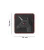 JTG Angry Unicorn Rubber Patch PVC