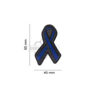 JTG Thin Blue Line Ribbon  Rubber Patch PVC