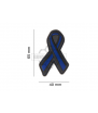 JTG Thin Blue Line Ribbon  Rubber Patch PVC