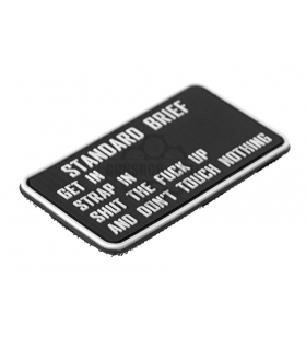 JTG Standard Briefing Rubber Patch PVC