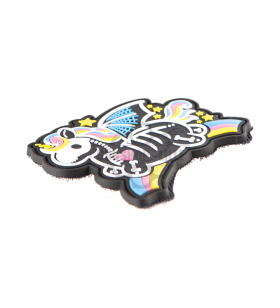 JTG Skeleton Unicorn Rubber Patch PVC