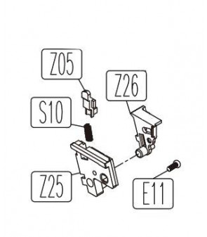 KWC Kit Knocker Lock Cover 1911 Part-Z25/S10/Z05/Z26/E11