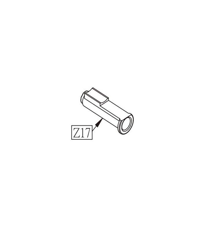 KWC Plug Recoil Spring Cap Bk 1911 Part-Z17