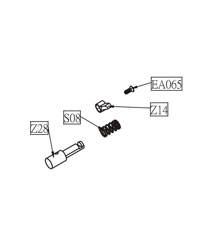 KWC Kit Arretoire de Chargeur Desert Eagle Co2 Part-Z28/S08/Z14/EA65